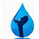 A stylized icon of a wrench and a water droplet, symbolizing plumbing.